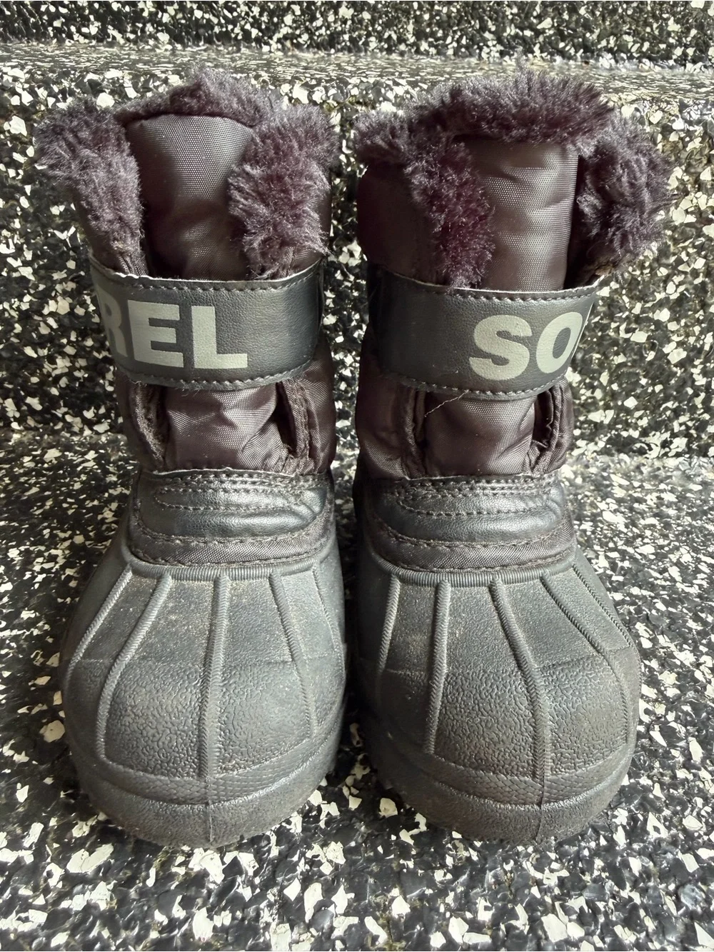 EUC Sorel Snow Commander Boots Size 8. Black